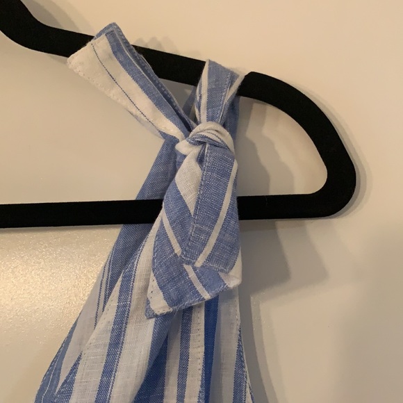 VITAMIN A - Blue Cala Stripe Marina V-Neck Jumpsuit - Picture 5 of 7